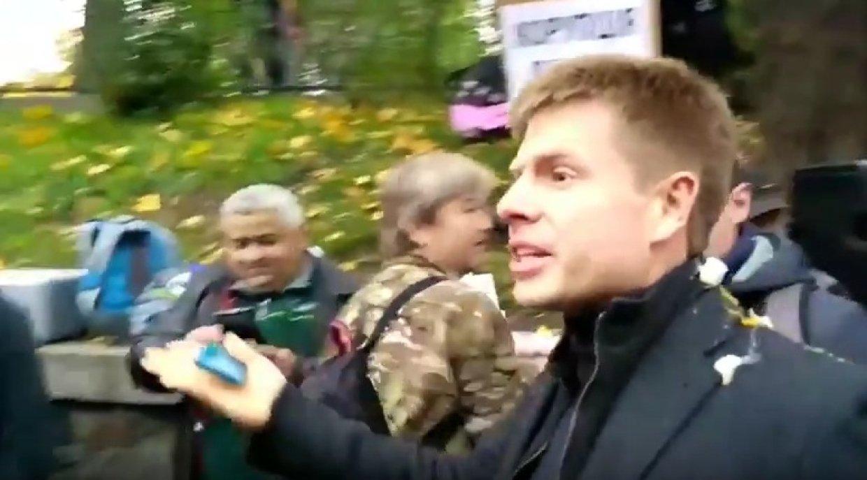 Андрей Парубий обратился к митингующим с просьбой не нападать на депутатов ВР