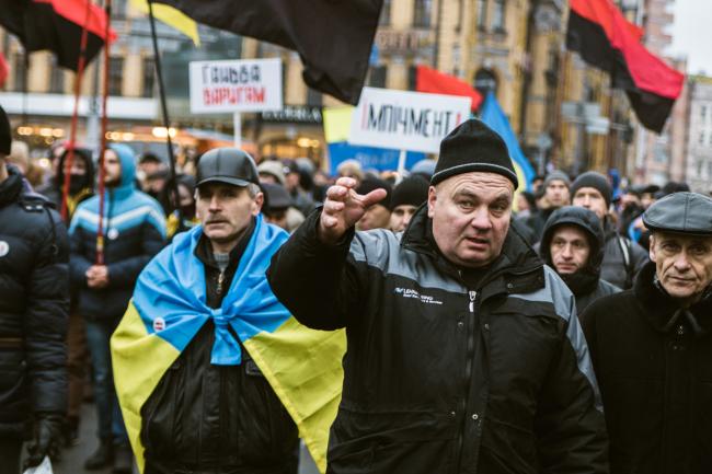 В парке Шевченко митингуют партийцы Саакашвили