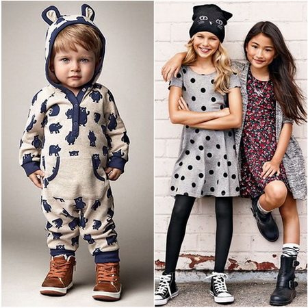 Большой ассортимент модных брендов одежды для детей
